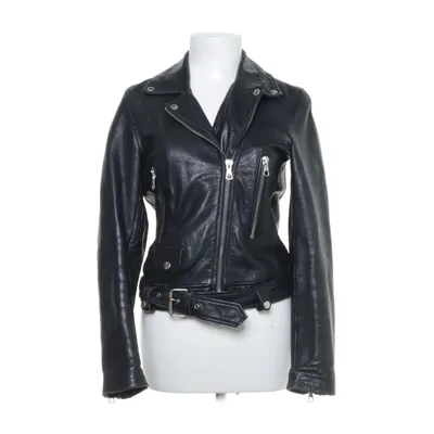 Bikerjakke (Sort) fra SET Urban Deluxe Læder, Polyester, Bomuld