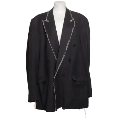 Blazer (Black) from Reda Viscose, Wool