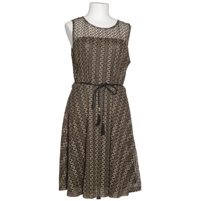 jus d'orange dress Jus d'Orange Paris Dress size M (?) sleeveless pleated floral blue print