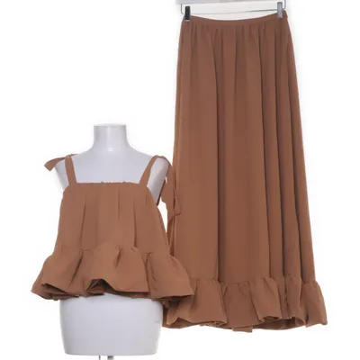 Set (Tie Shoulder Ruffle Top) from NA-KD Polyester
