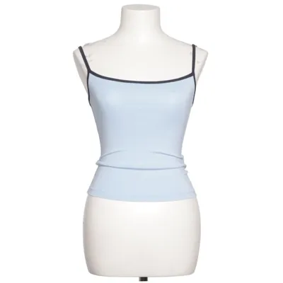 Tanktop  (Blå, Sort) fra Bershka Bomuld, Modal