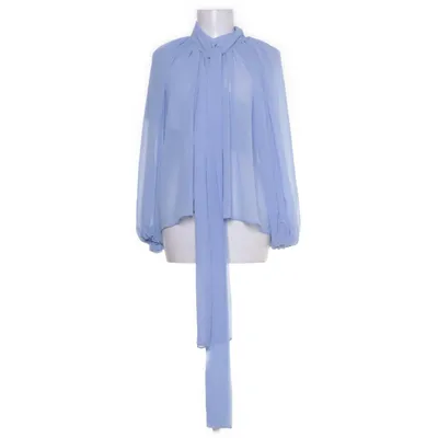Knytblus (Blå) från Leem Elastan, Polyester