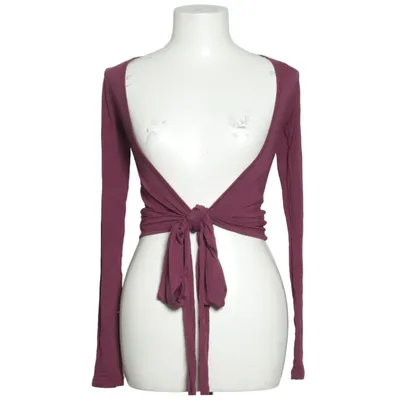Wrap top (Purple) from Exercere Acrylic, Elastane, Viscose