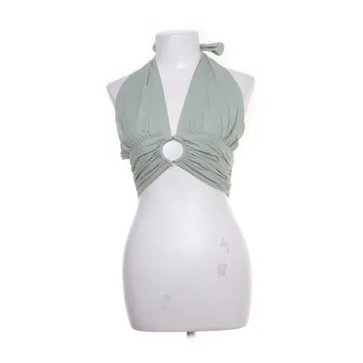 Crop top (Grøn) fra Bik Bok Linned, Viscose