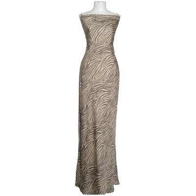 Långklänning (Beige, Brun) från Adoore Elastan, Polyester