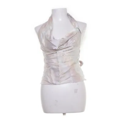 Halternecktopp (Silverfärgad) från Zara Polyester, Viskos