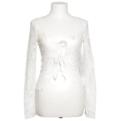 Slå-om top (Hvid) fra Gina Tricot