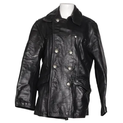 Leather coat (Black) from Replay Blue Jeans Leather