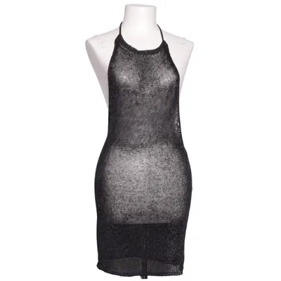 Klänning (Svart) Metallfiber, Viskos