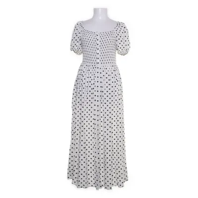 Skjortklänning (Vit, Svart) från Bubbleroom Viskos