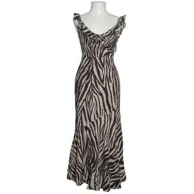 Slå-om-kjole (Beige, Sort) fra Adoore Viscose