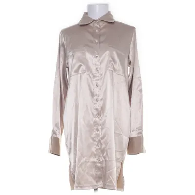 Skjortklänning (Beige) från Blond Hour Elastan, Polyester