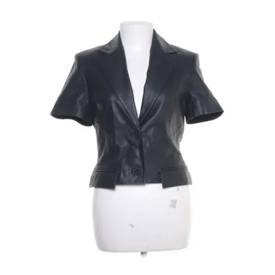 Læderblazer (Fitted Leather Blazer) fra Remain Polyester, Læder