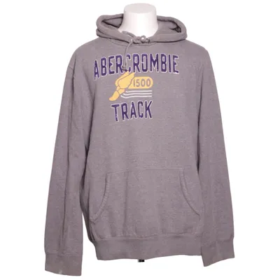 Huvtröja (Grå) från Abercrombie & Fitch Bomull, Polyester