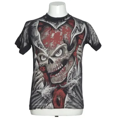 T-shirt (Svart, Röd, Grå) från Wild Bomull
