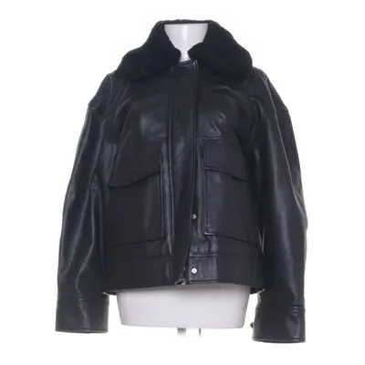 Shearlingjacka (Svart) från Dagmar Bomull, Skinn, Viskos