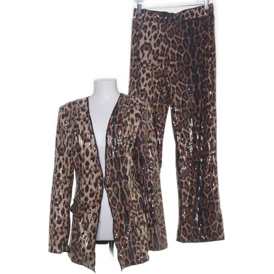 Suit (Beige, Brown) Elastane, Polyester