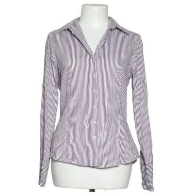 Skjorte (Lilla, Hvid) fra Yessica by C&A Bomuld, Elastan, Nylon