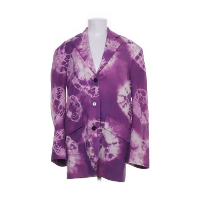 Kavaj (Lila) från Acne Studios Acetat, Akryl, Bomull, Dun, Elastan, Fjädrar, Nylon, Skinn, Ull, Viskos