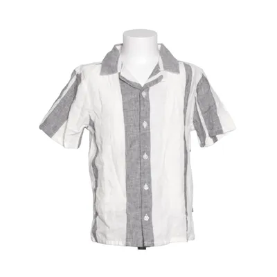 Kortärmad skjorta (Grå, Vit) från Only & Sons Linne, Återvunnen bomull