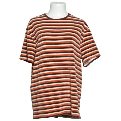 T-shirt (Brun, Vit, Orange) från Octobre Éditions Ekologisk bomull, Polyester