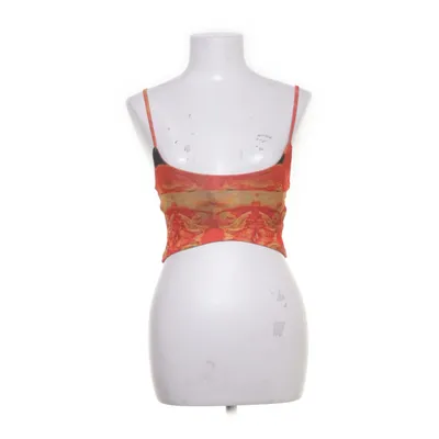 Crop top (Orange, Rød) fra Public Desire Elastan, Polyester