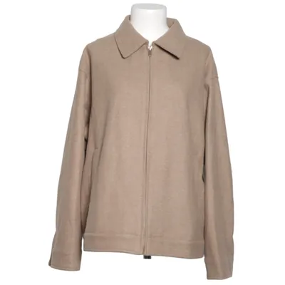 Jakke (Beige) fra Uniqlo Polyester, Uld