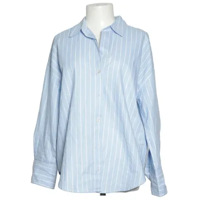 Shirt (Blue, White) from Zara Cotton