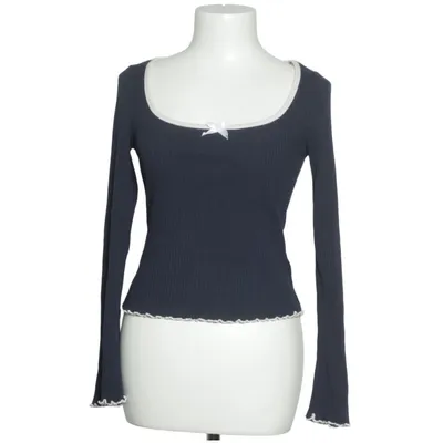 Haut (Bleu, Blanc) de H&M Coton, Élasthane, Polyester