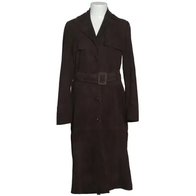 Ledermantel (Braun) von Magasin Du Nord Leder, Polyester