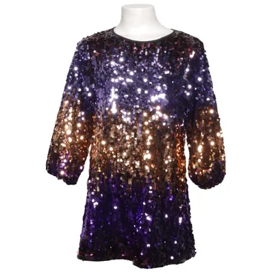 Klänning (Lila, Guldfärgad, Flerfärgad) från Minimarket Polyester