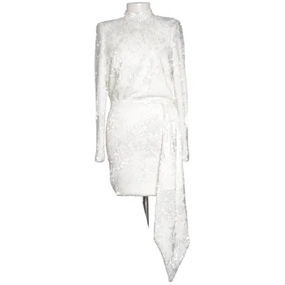 Cocktailklänning (Vit) från Nadine Merabi Elastan, Polyester