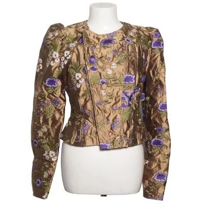 Blazer (Brun, Flerfarvet) fra Maison Hela Polyester