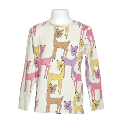 Långärmad t-shirt (Beige, Flerfärgad) från Mini Rodini Elastan, Ekologisk bomull