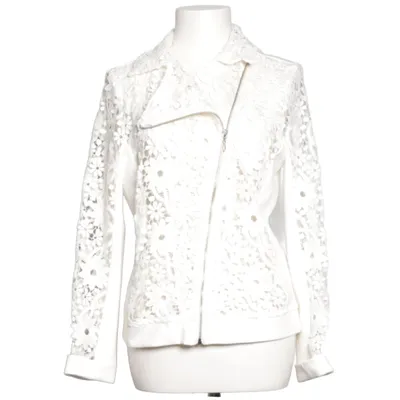 Jacket (White) from S.T.I Elastane, Polyester, Viscose