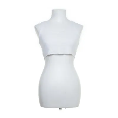 Crop top (Wit) van ASOS Viscose, Elastaan