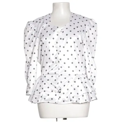 Bluse (Hvid, Sort) Polyester