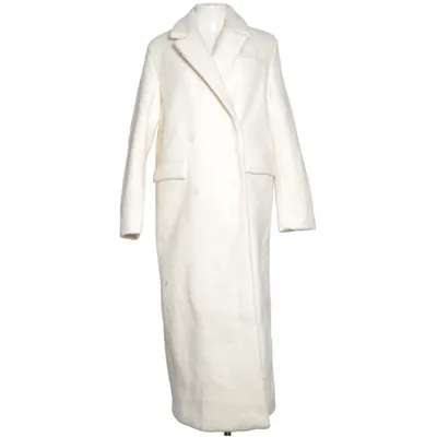 Coat (White) from NA-KD Polyester