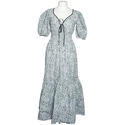 Maxi dress (Blue, White) from Ganni
