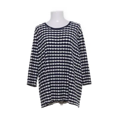 Långärmad t-shirt (Vit, Blå) från Betty Barclay Elastan, Polyester, Viskos