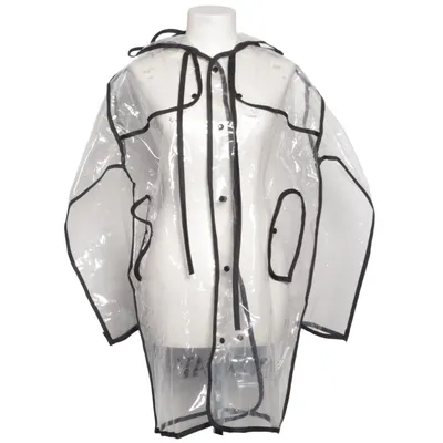 Manteau imperméable (Transparent, Noir) de 2NDDAY