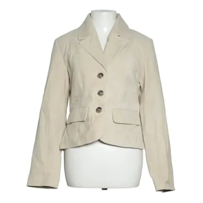 Läderkavaj (Beige) från YAS Återvunnen polyester, Mocka
