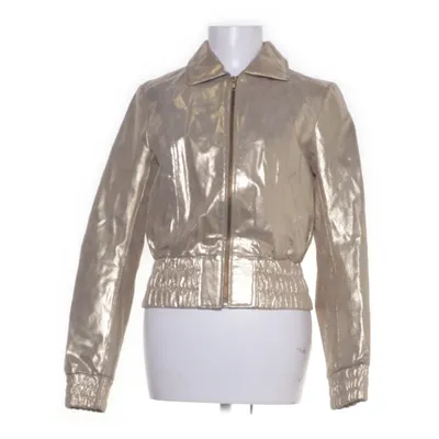 Läderjacka (Guldfärgad) från Vero Moda Jeans Polyester, Skinn