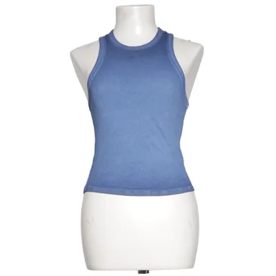 Crop top (Blå) från A-DSGN Elastan, Ekologisk bomull