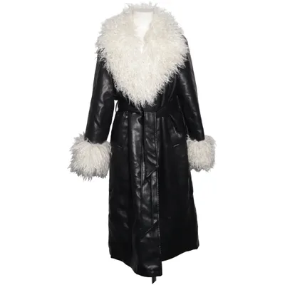 Kappa (Svart, Vit) från NA-KD Pälsimitation, Polyester, Polyuretan