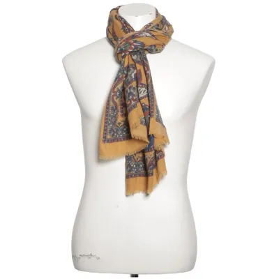 Shawl (Yellow, Multicolored) from Eton Yak wool
