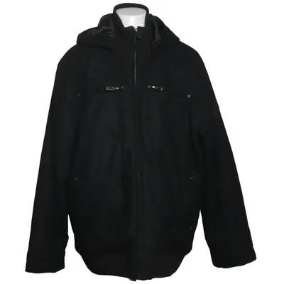Winterjas (Zwart) van Deep Acryl, Polyester, Viscose, Wol