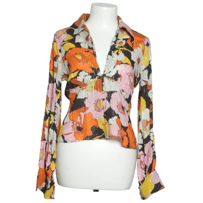 Blouse (Orange, Multicolore) de Rixo Fibre métallique, Modal