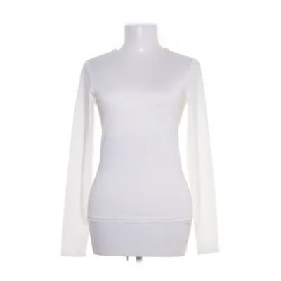 Långärmad t-shirt (Vit) från H&M Polyester, Elastan