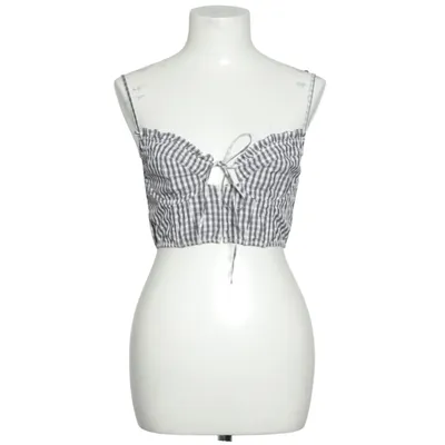 Crop top (Black, White) from Urban Outfitters